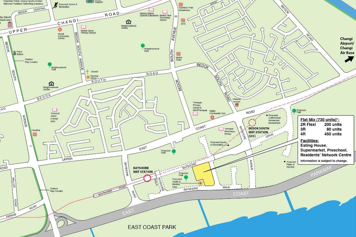 Bedok (Bayshore Walk) Oct BTO site