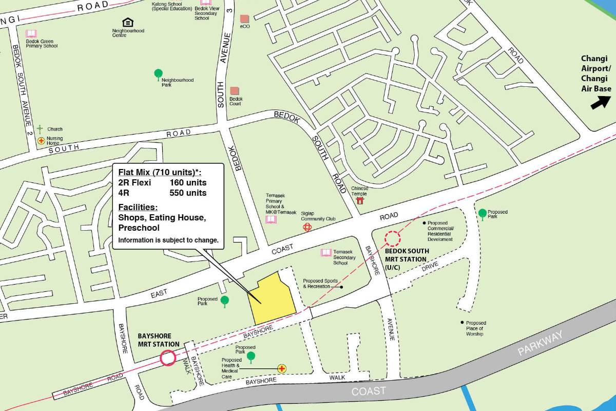 Bedok (Bayshore Drive) Oct BTO site