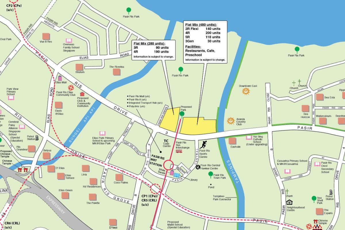 Pasir Ris Oct 2024 BTO sites