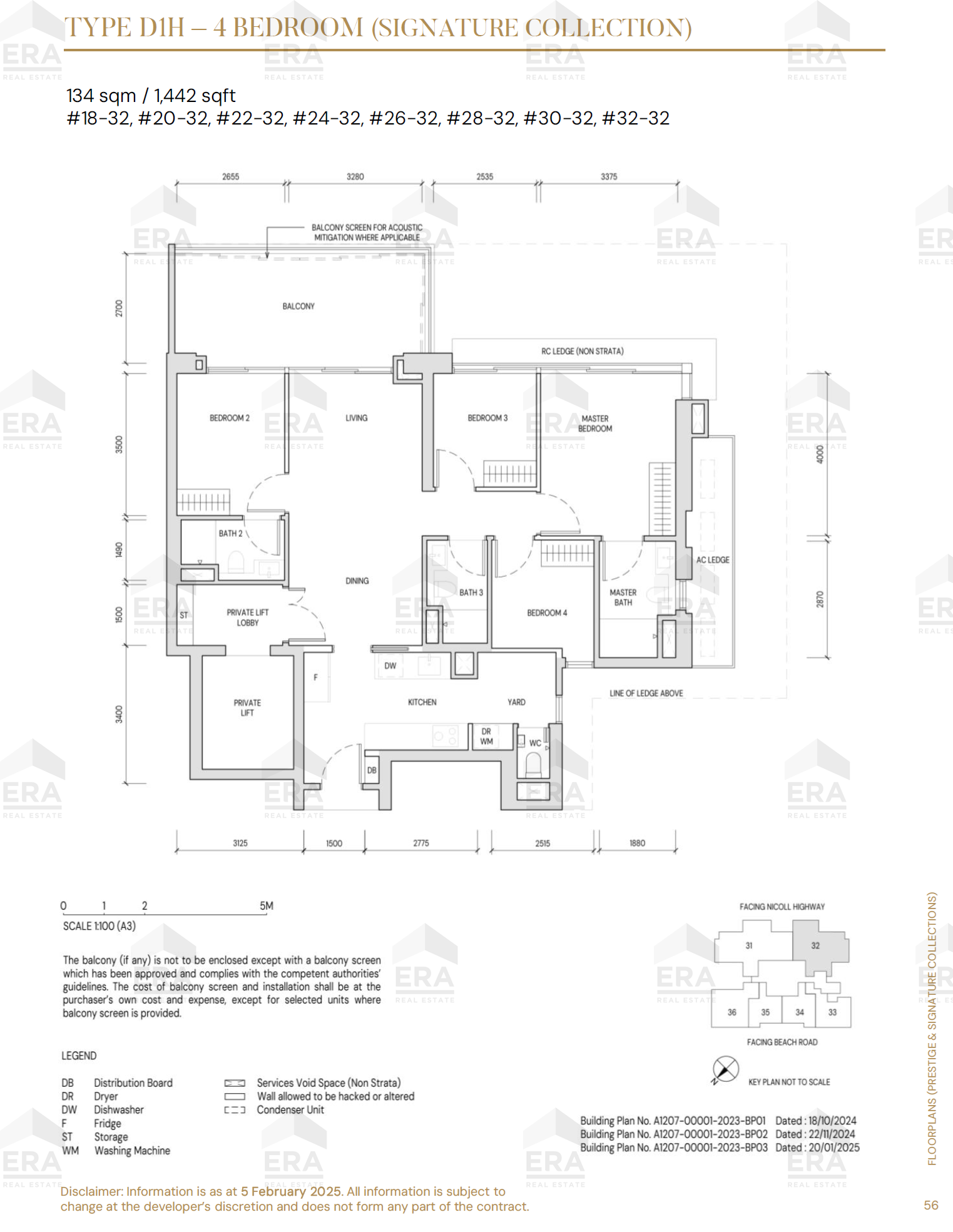 D1H · 1,442 sqft floor plan
