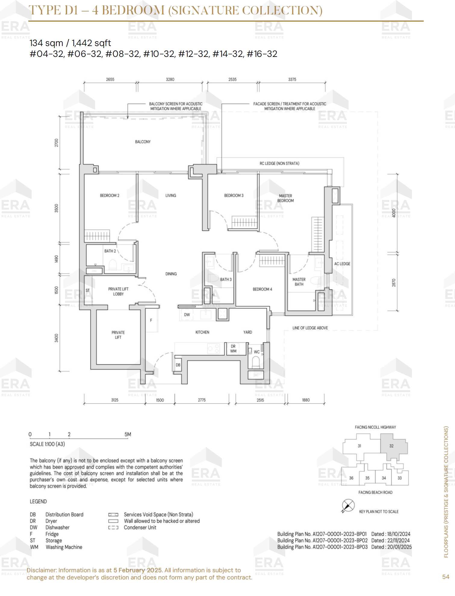 D1 · 1,442 sqft floor plan