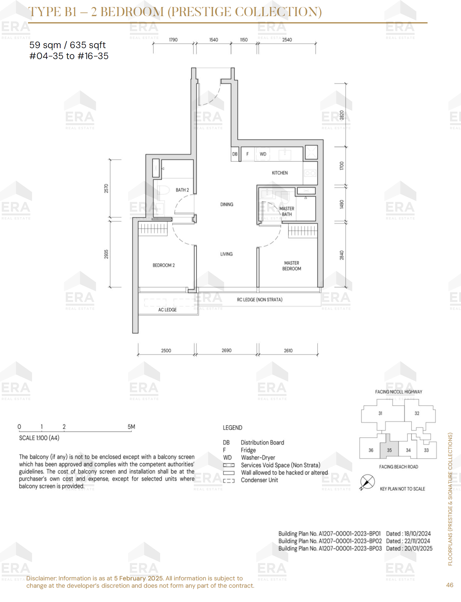 B1 · 635 sqft floor plan