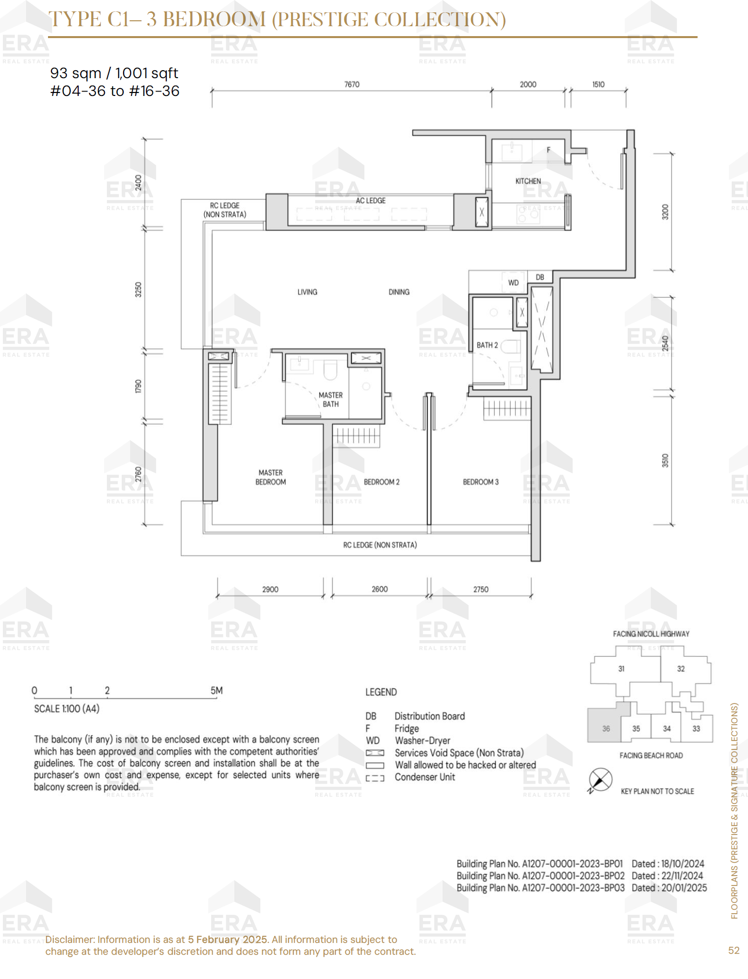 C1 · 1,001 sqft floor plan