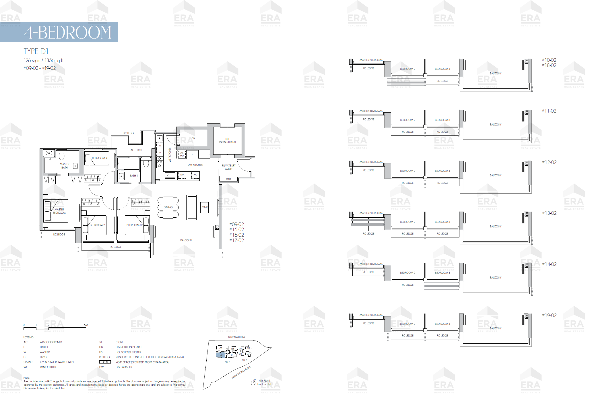 D1 · 1,356 sqft floor plan