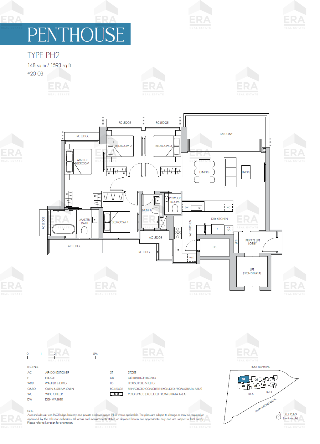 PH2 · 1,593 sqft floor plan