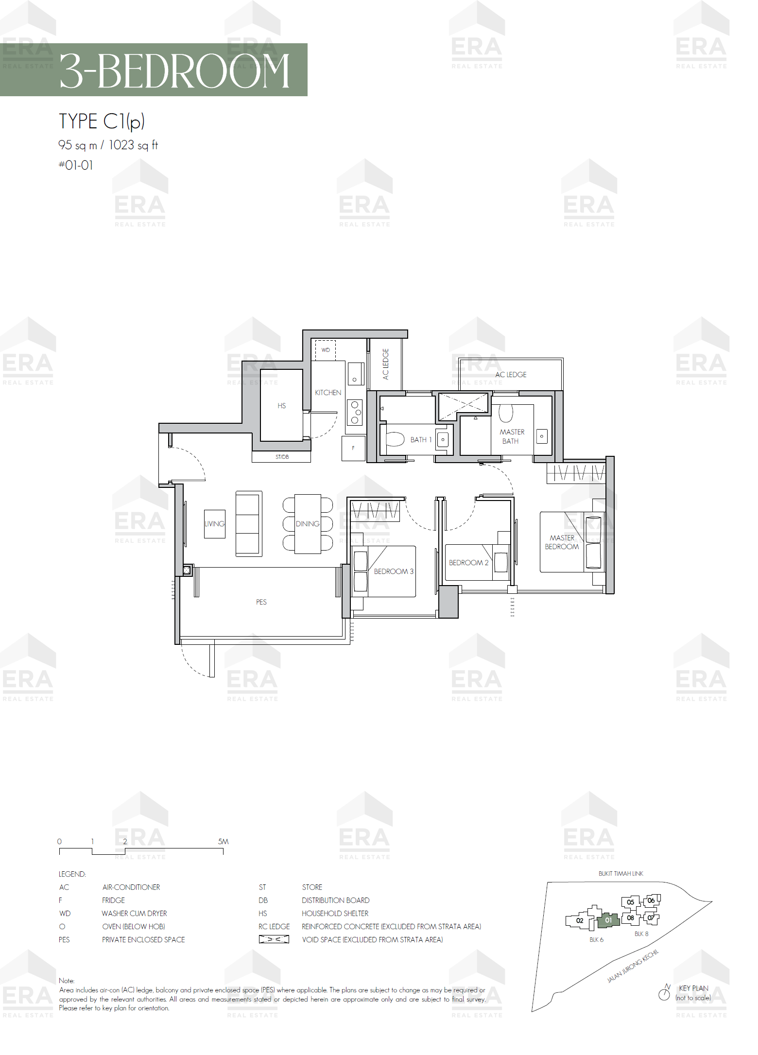 C1(p) · 1,023 sqft floor plan
