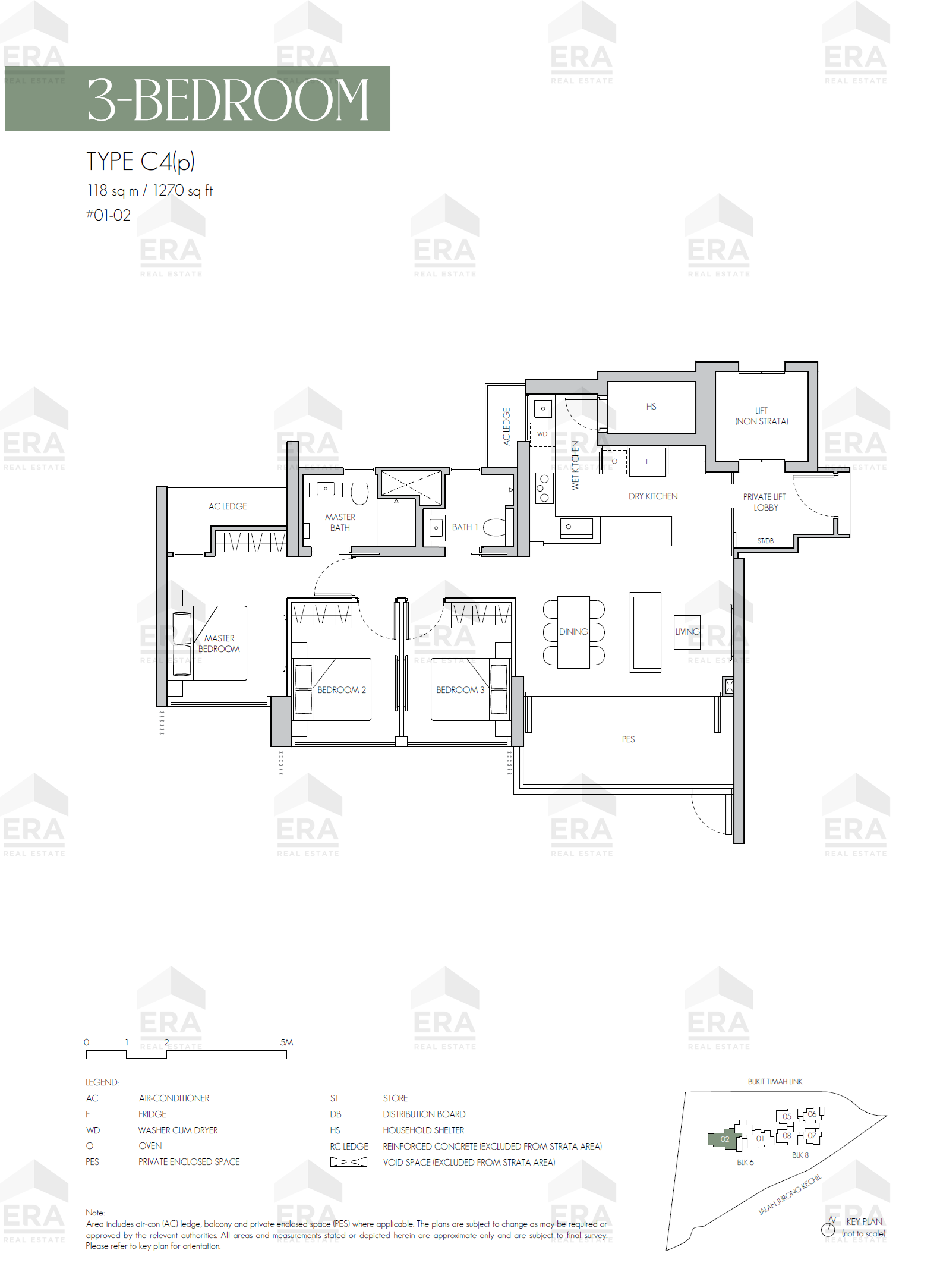 C4(p) · 1,270 sqft floor plan