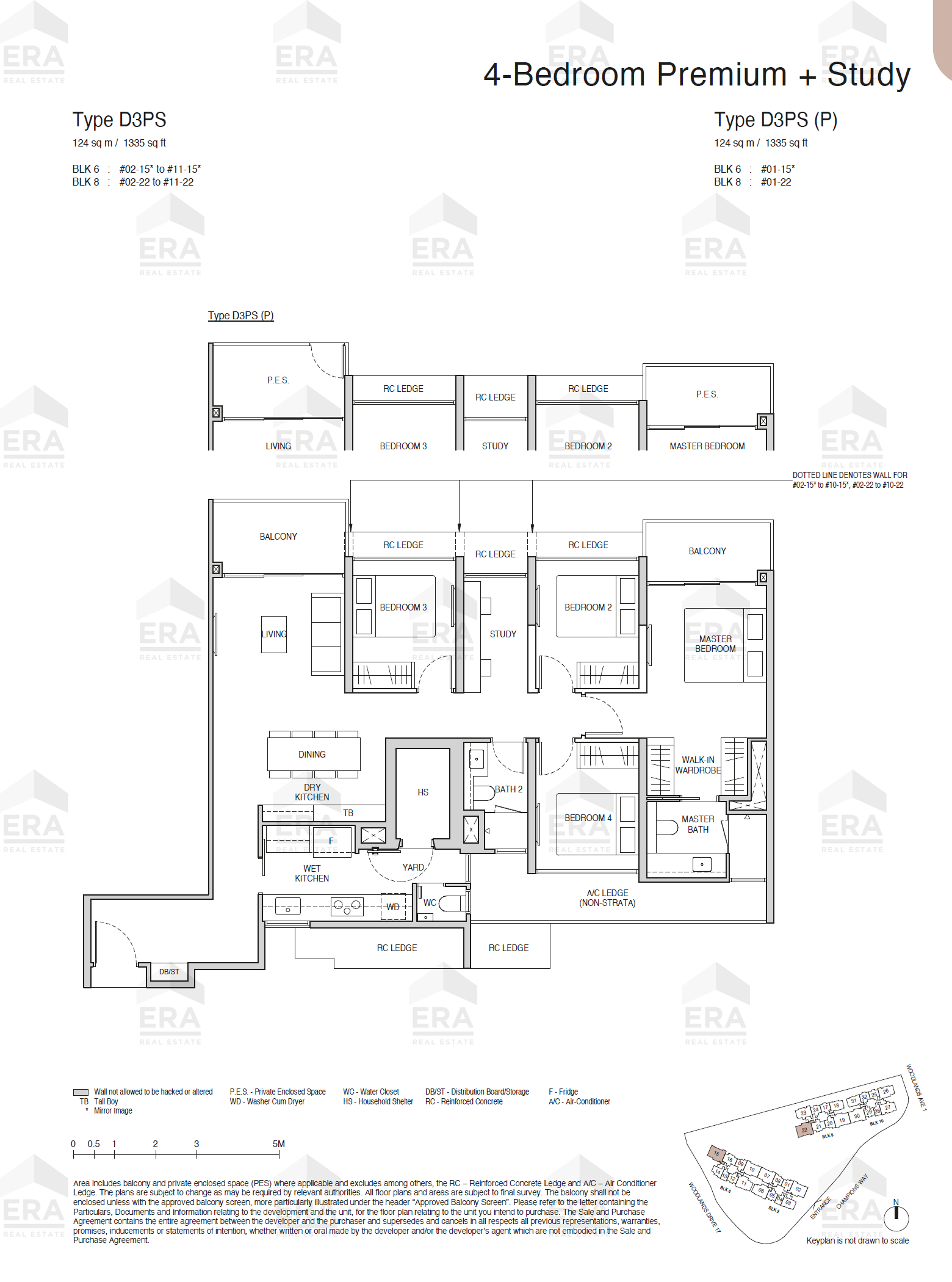 D3PS(P) · 1,335 sqft floor plan