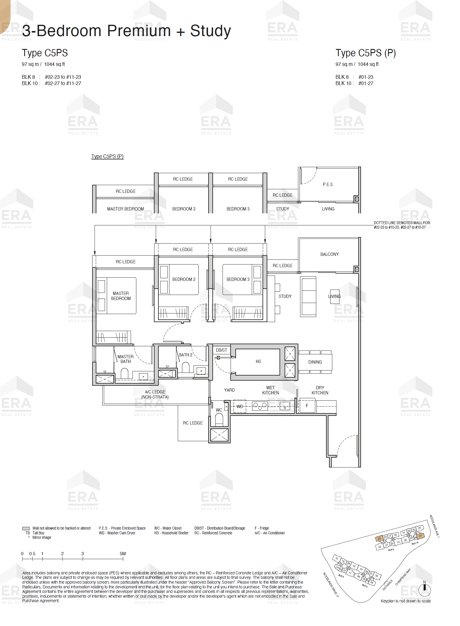 C5PS · 1,044 sqft floor plan