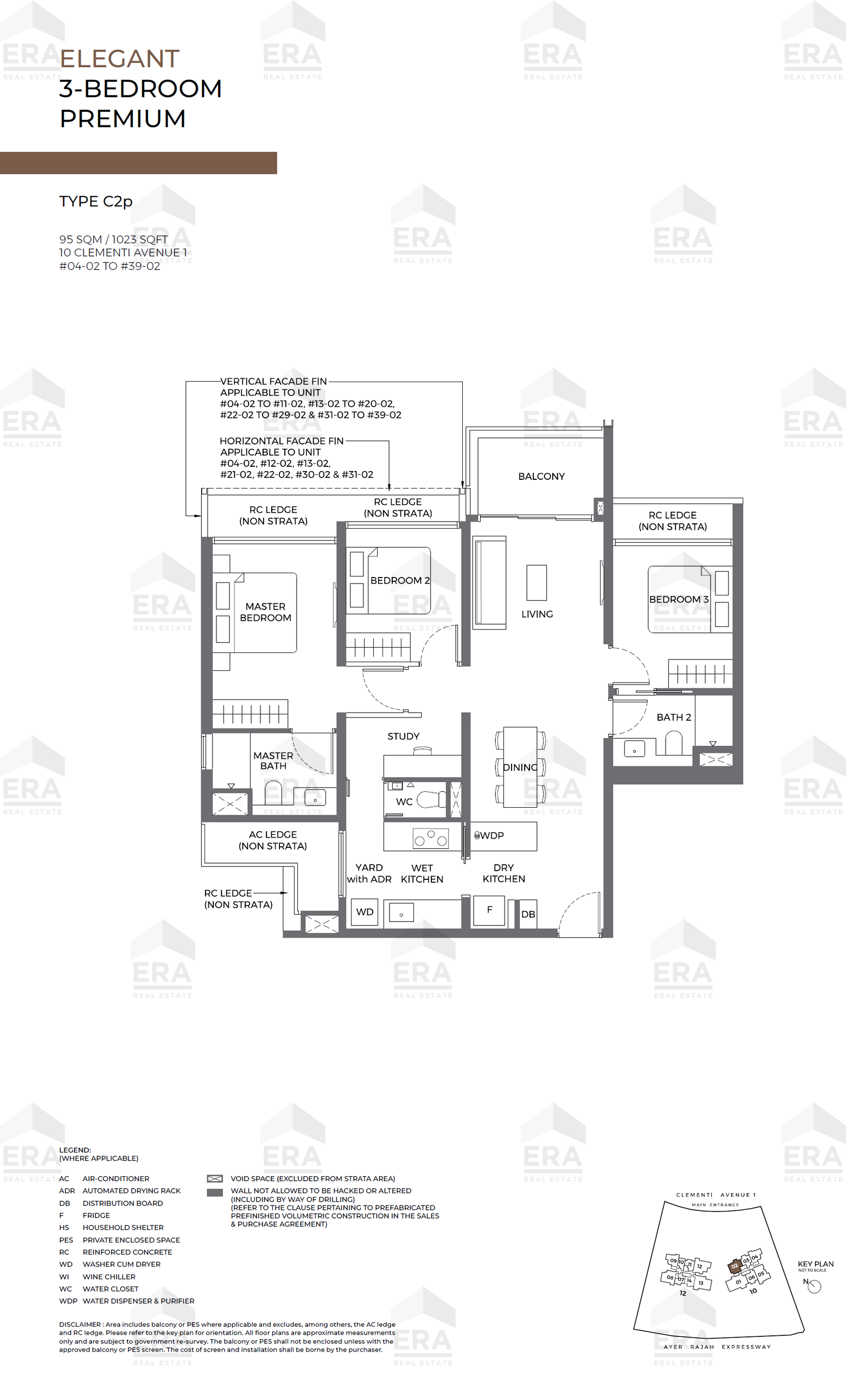 C2p · 1,023 sqft floor plan