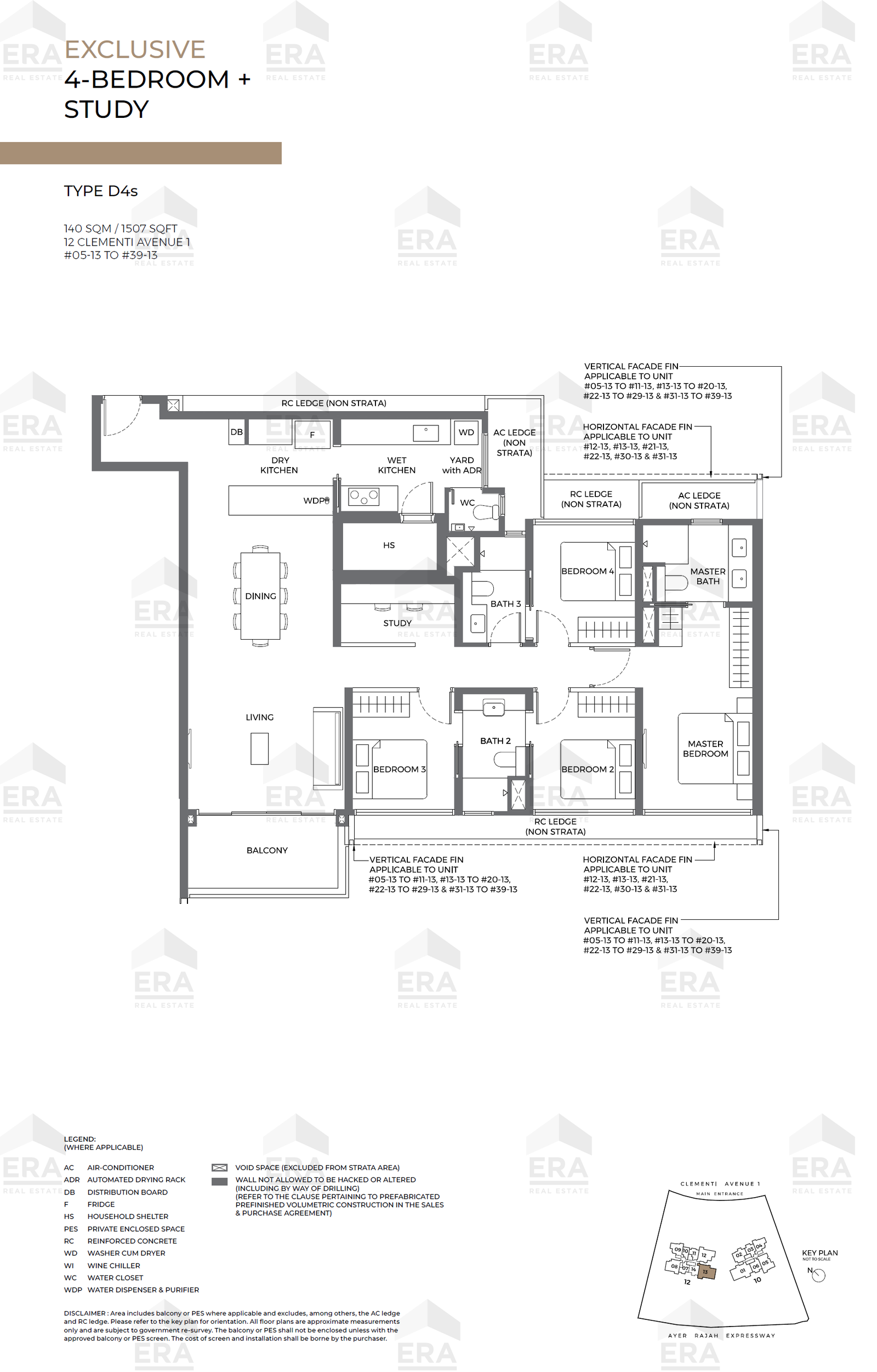 D4s · 1,507 sqft floor plan