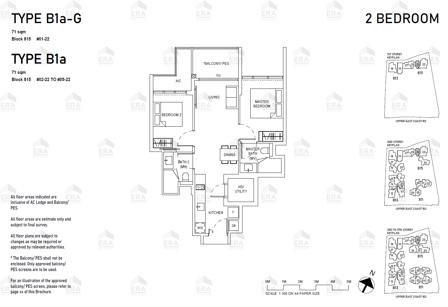 B1a-G · 764 sqft floor plan