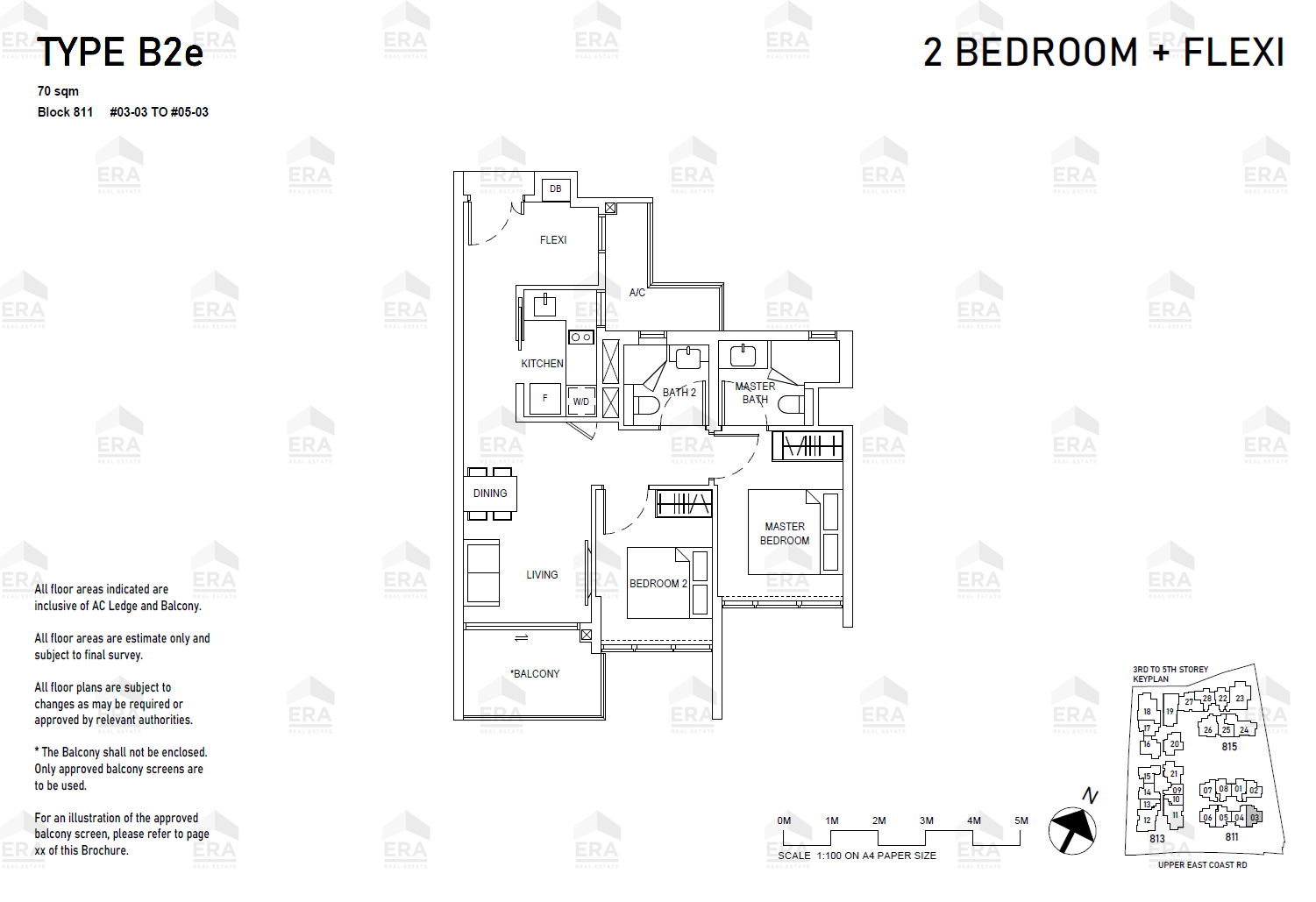 B2e · 753 sqft floor plan