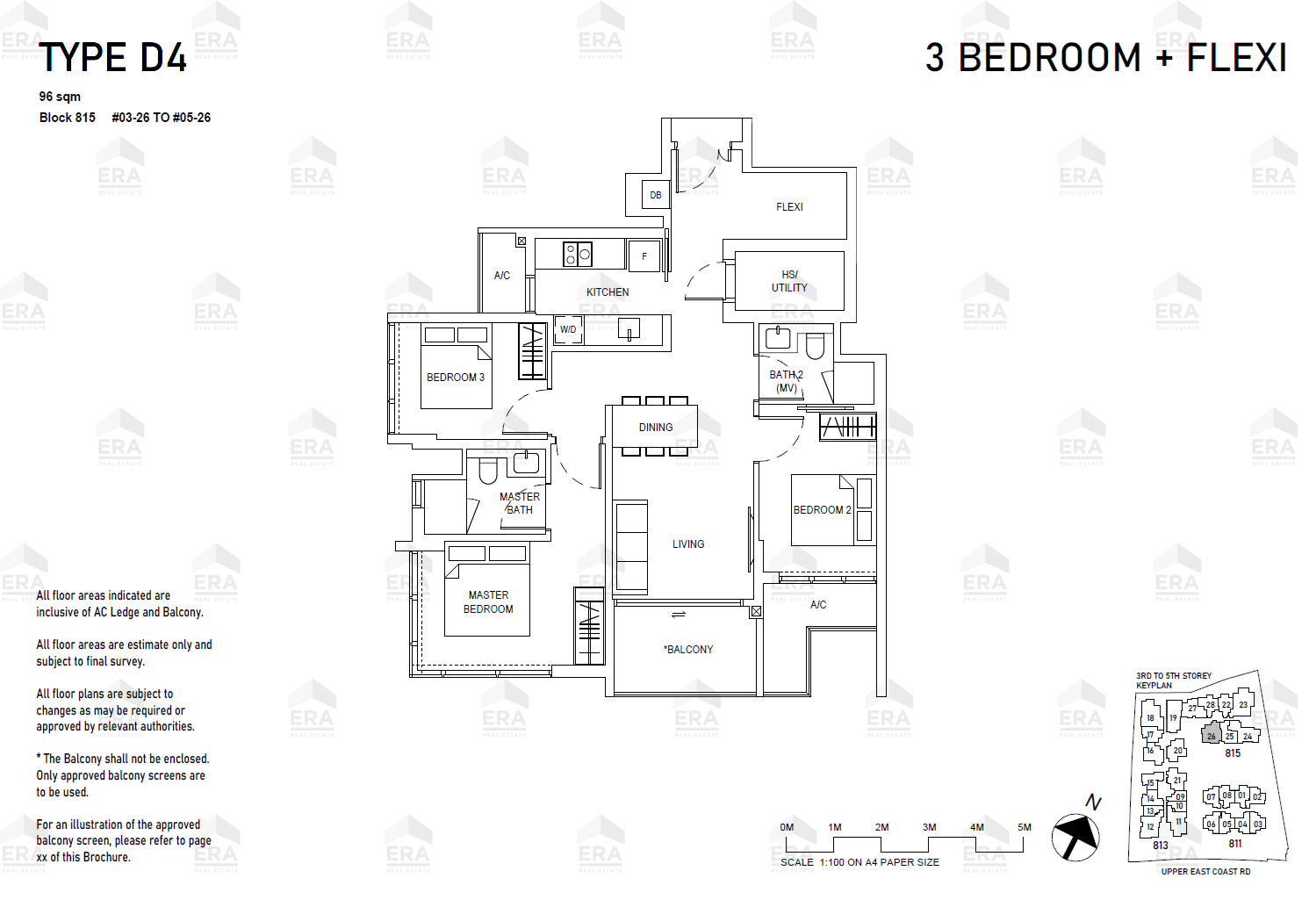 D4 · 1,033 sqft floor plan
