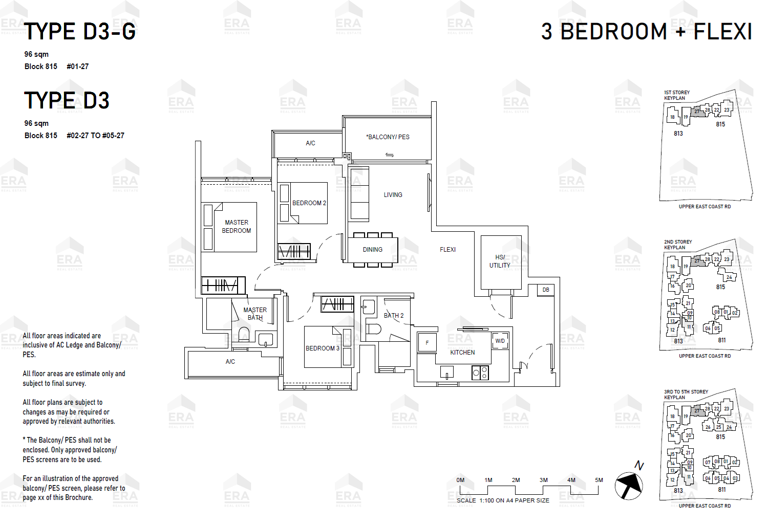 D3-G · 1,033 sqft floor plan