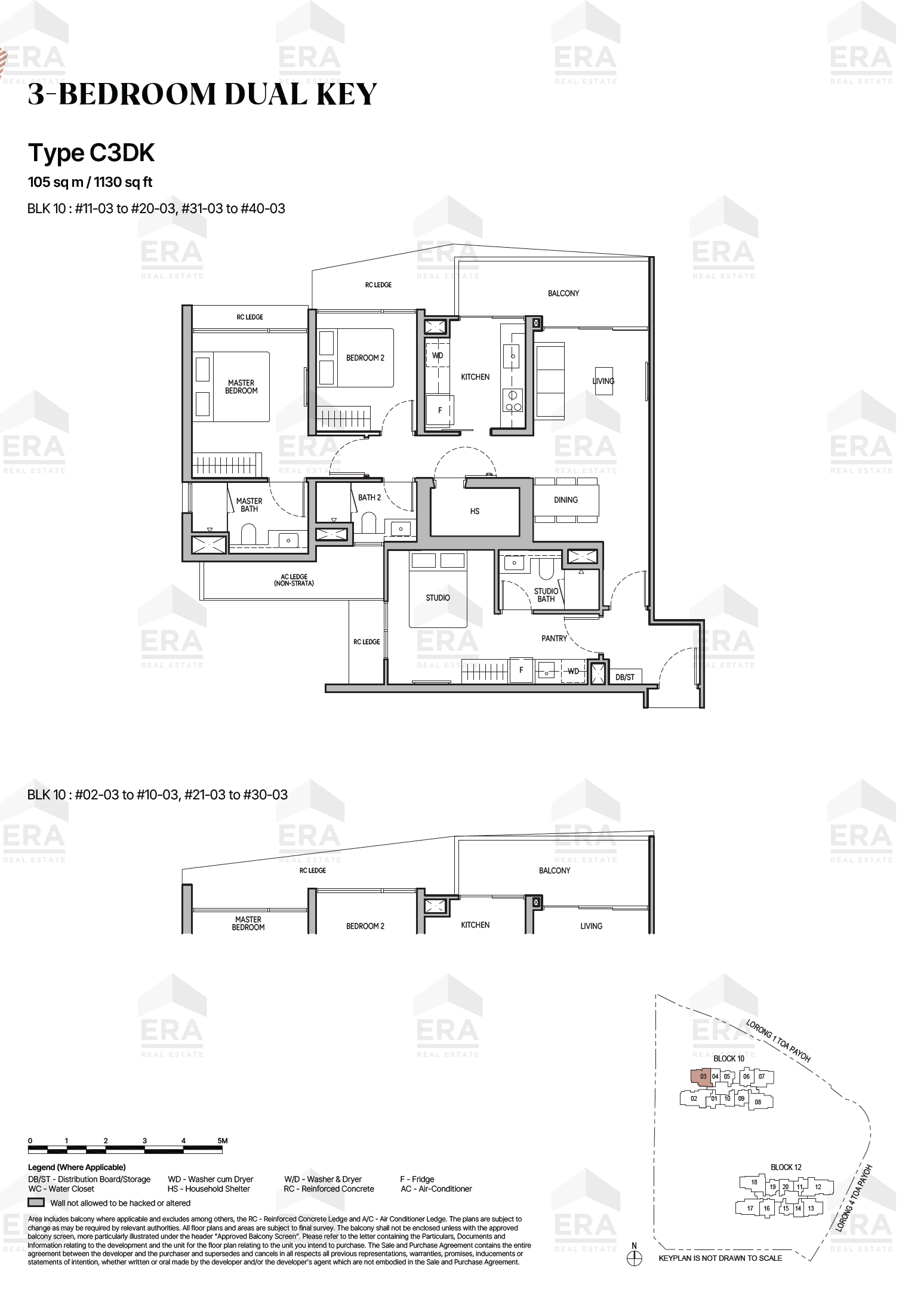 C3DK · 1,130 sqft floor plan