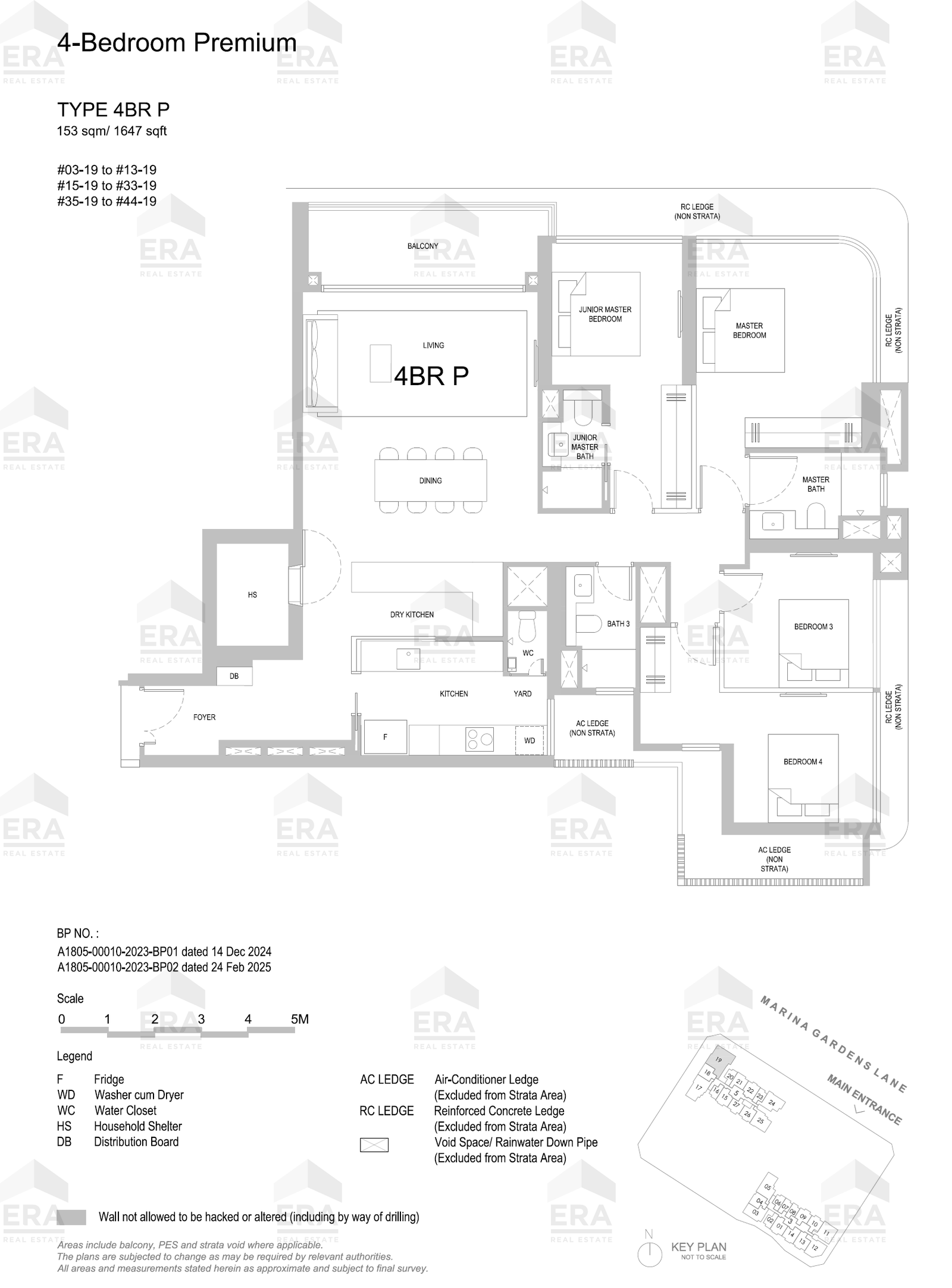 4BR P · 1,647 sqft floor plan