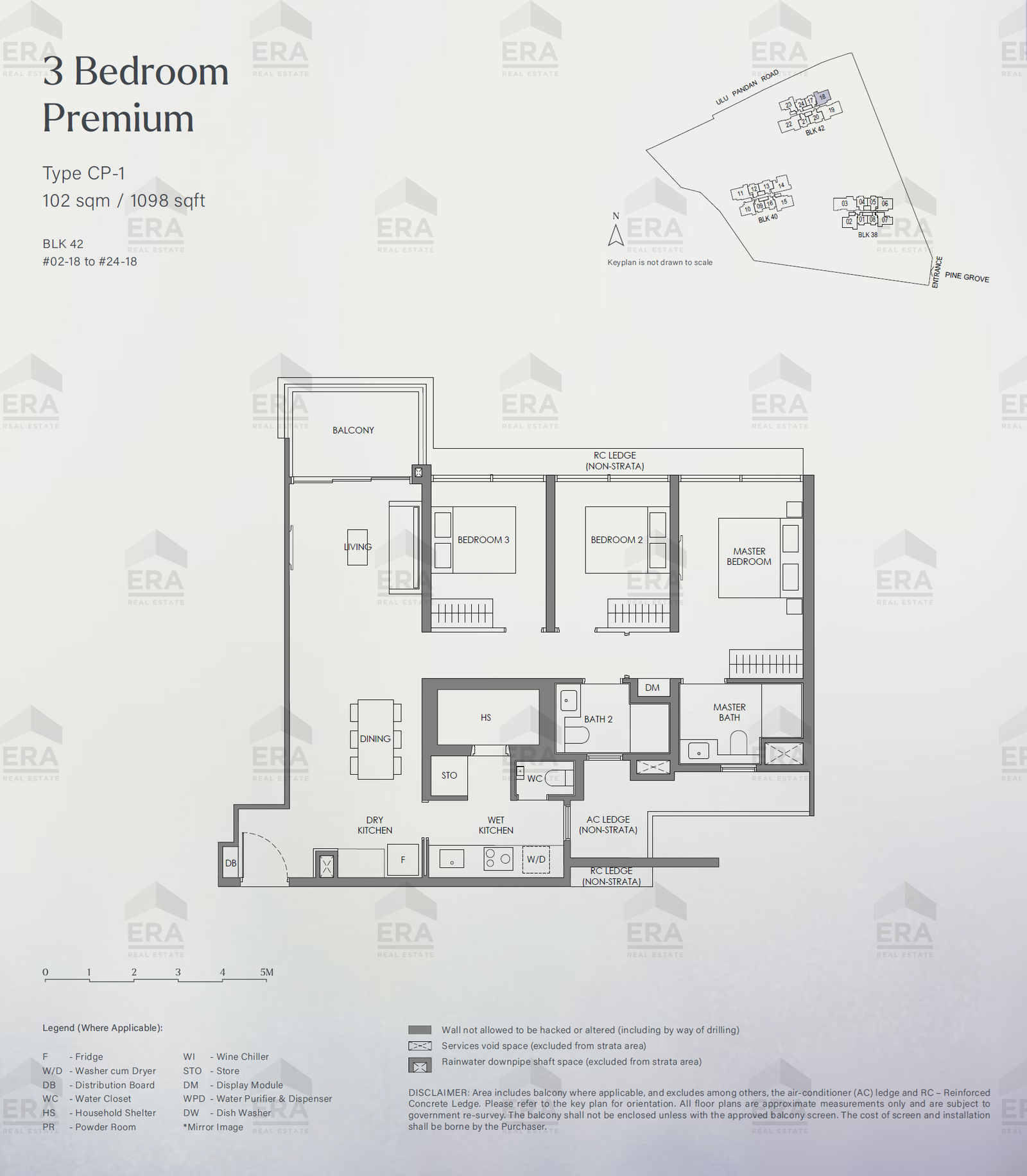 CP-1 · 1,098 sqft floor plan