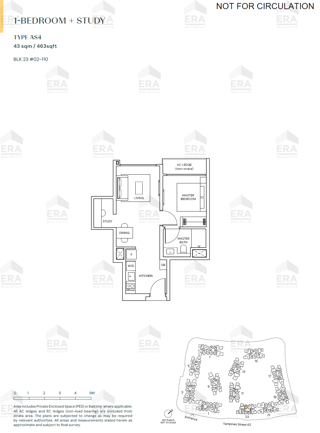AS4 · 463 sqft floor plan