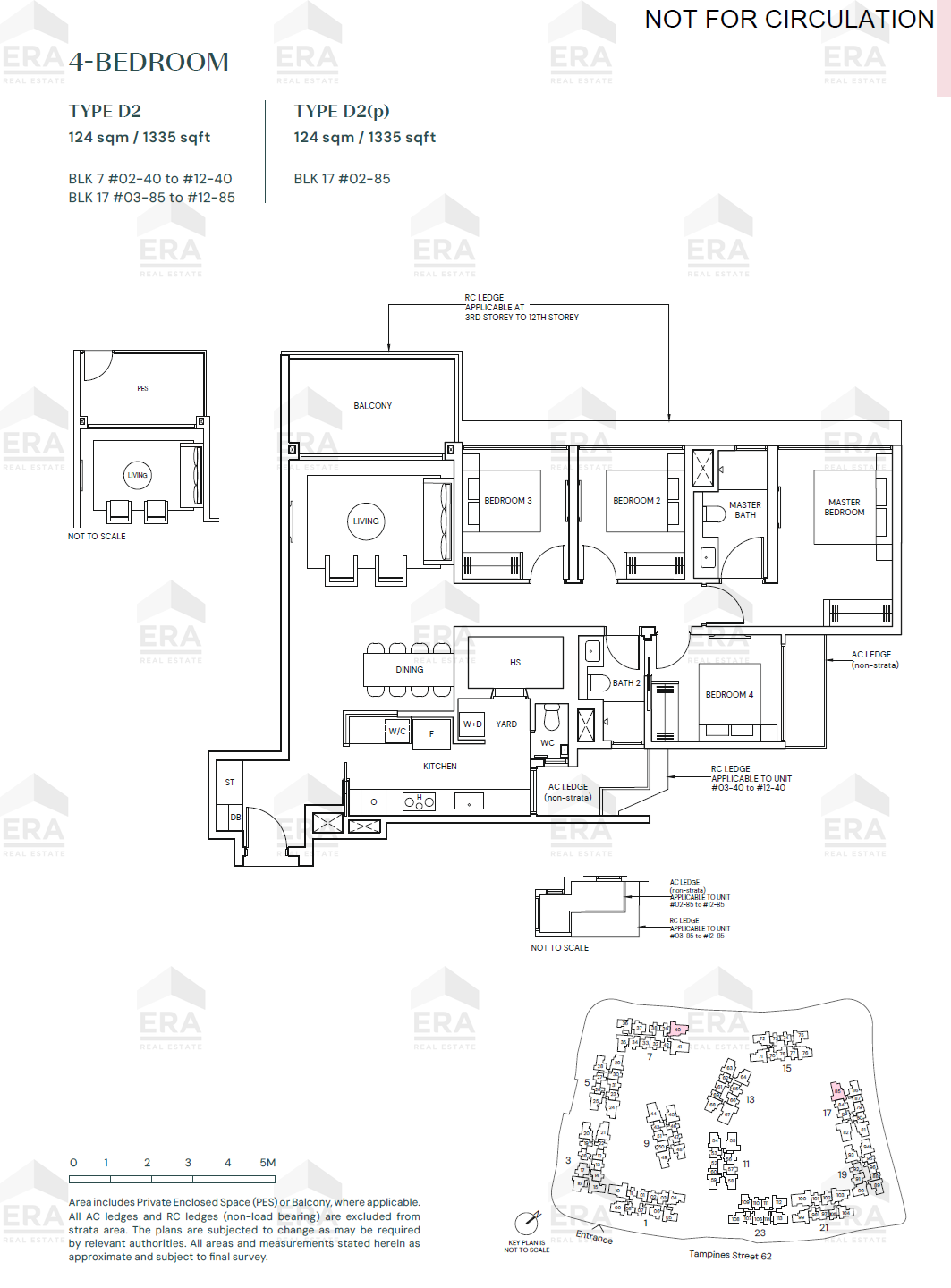 D2 · 1,335 sqft floor plan