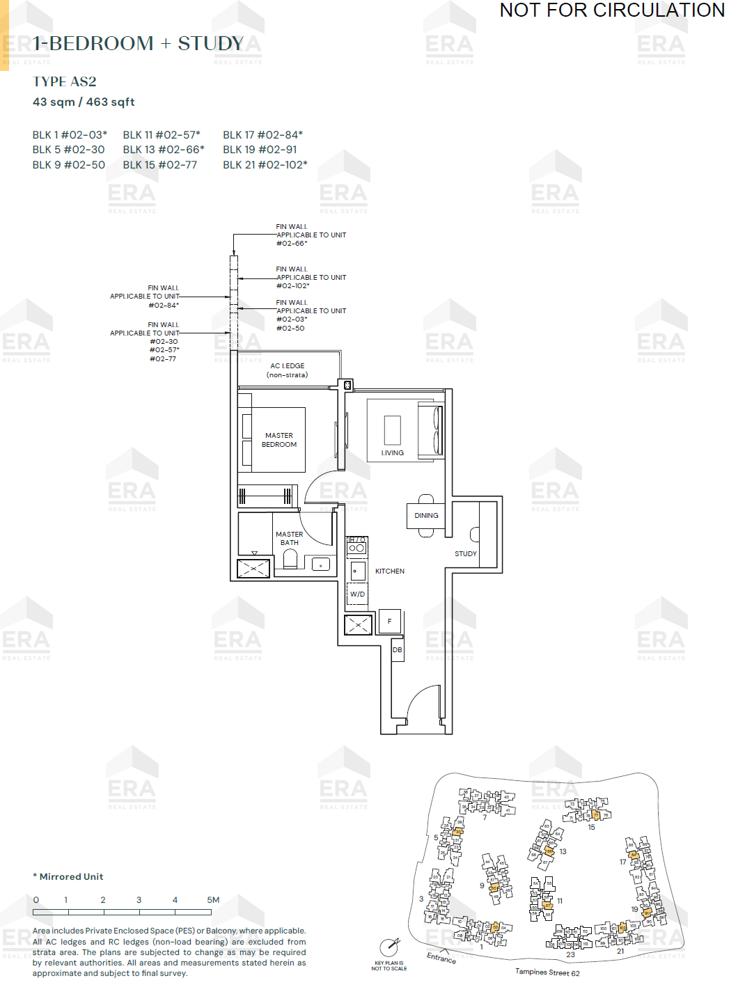 AS2 · 463 sqft floor plan