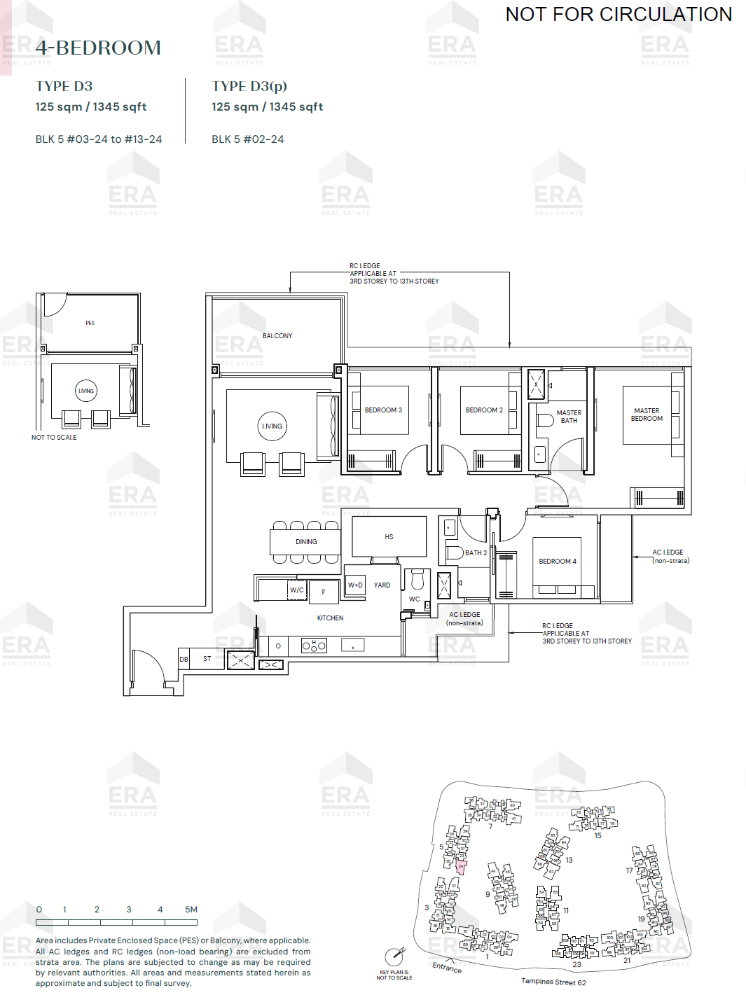 D3(p) · 1,345 sqft floor plan