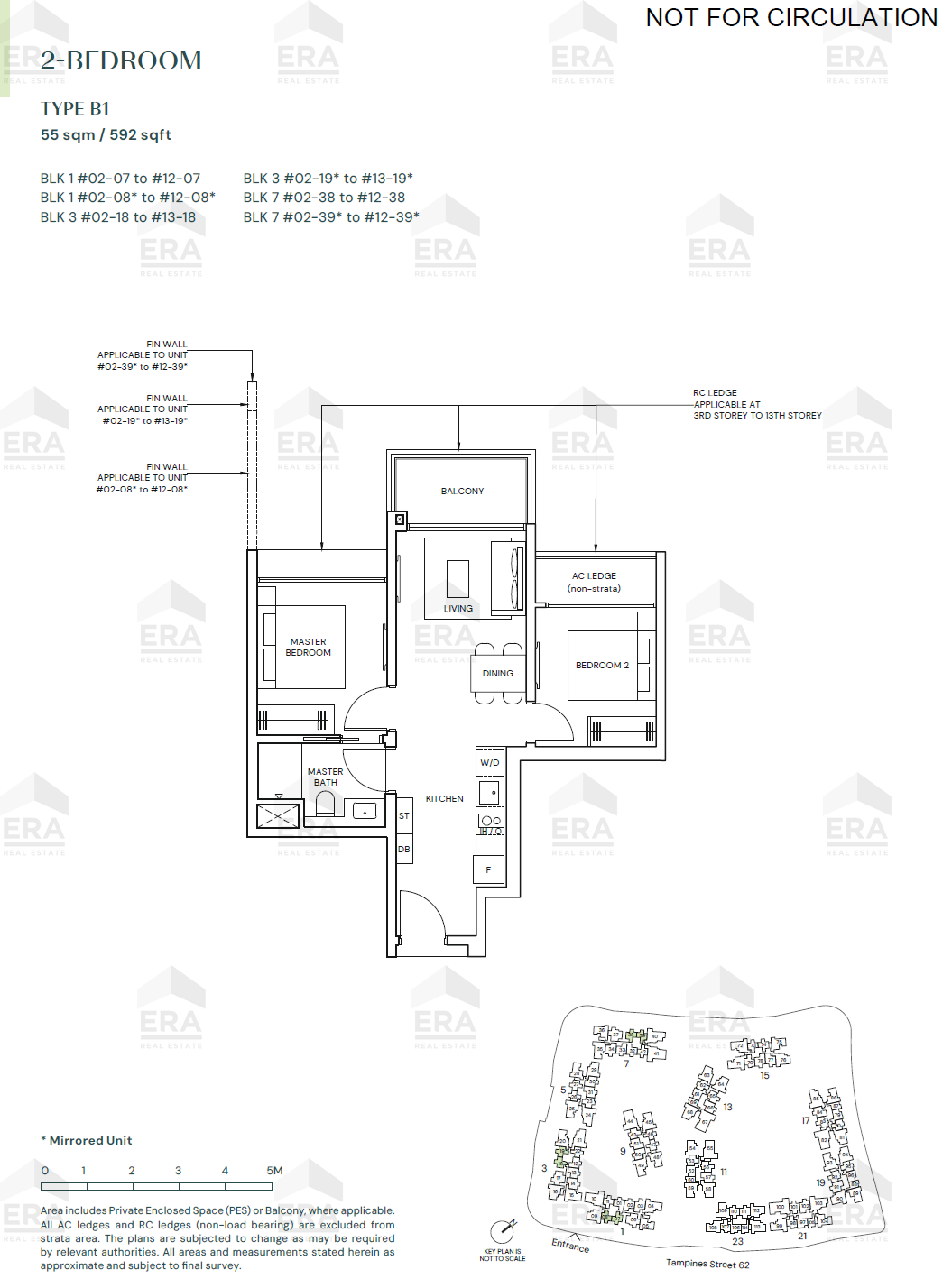 B1 · 592 sqft floor plan