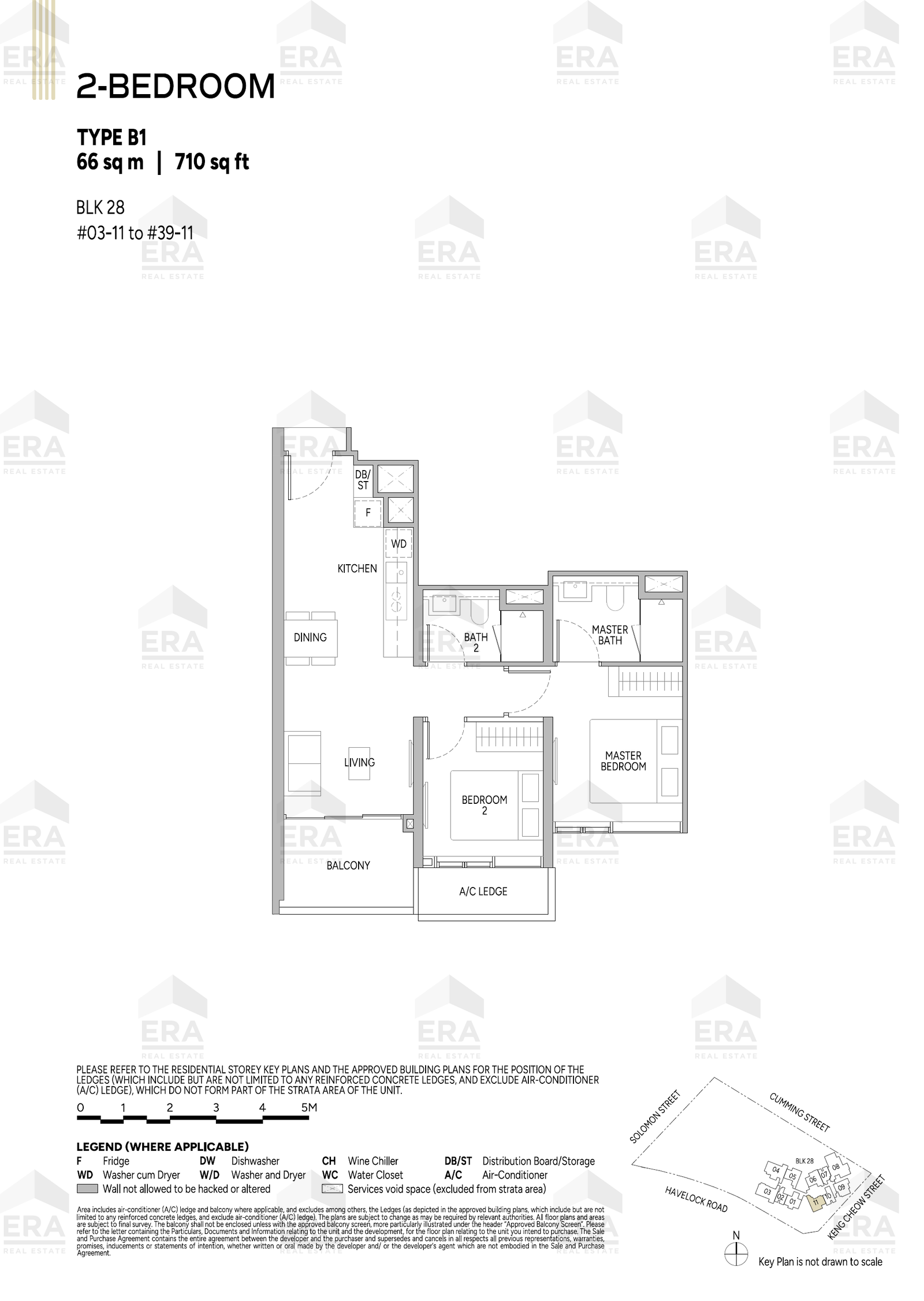 B1 · 710 sqft floor plan