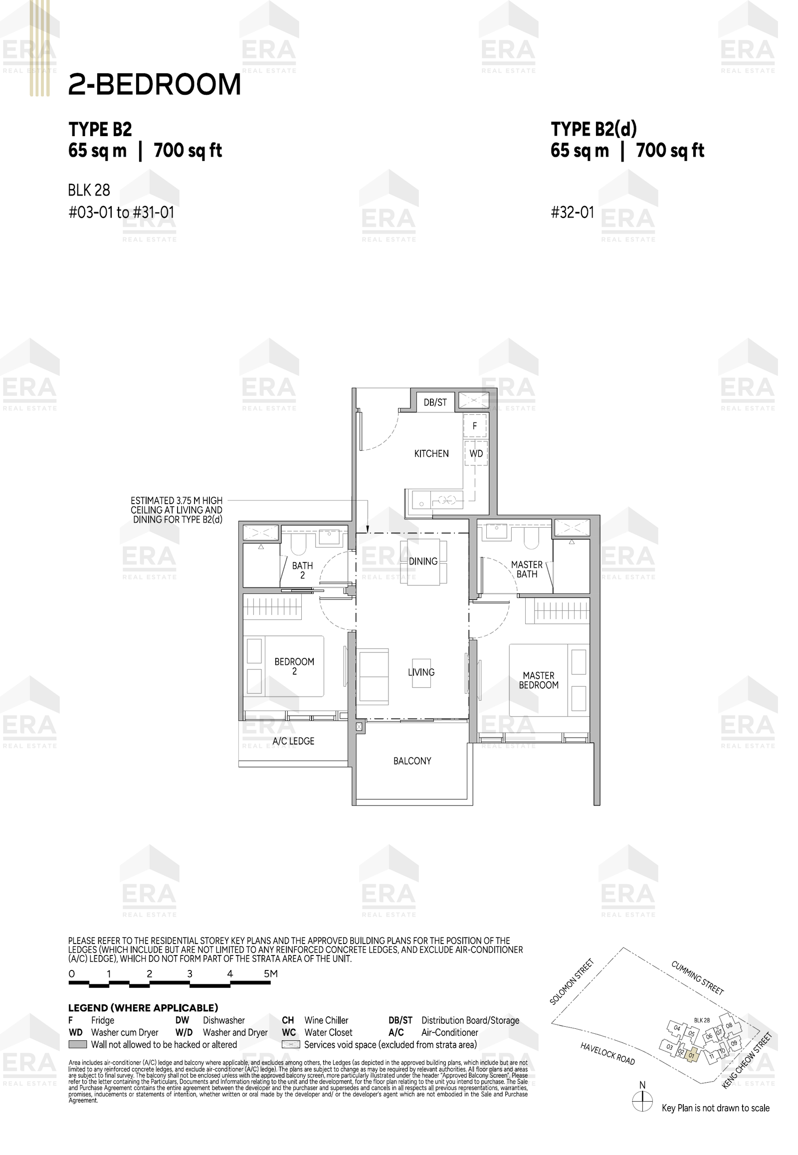 B2 · 700 sqft floor plan