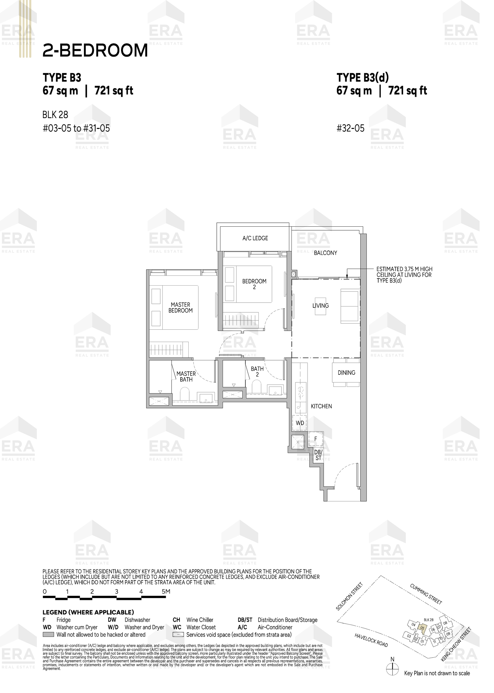 B3 · 721 sqft floor plan