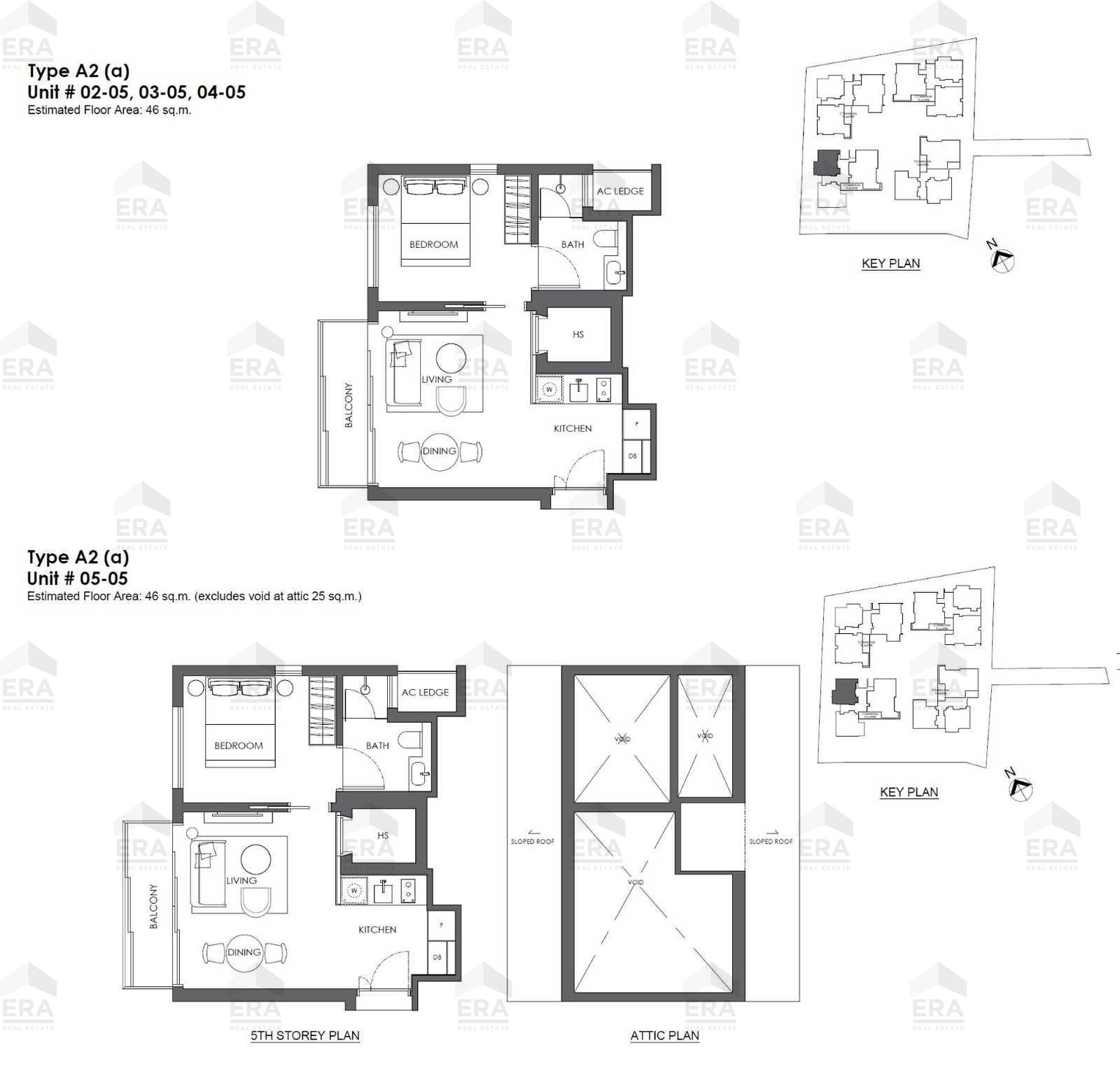 A2a · 495 sqft floor plan