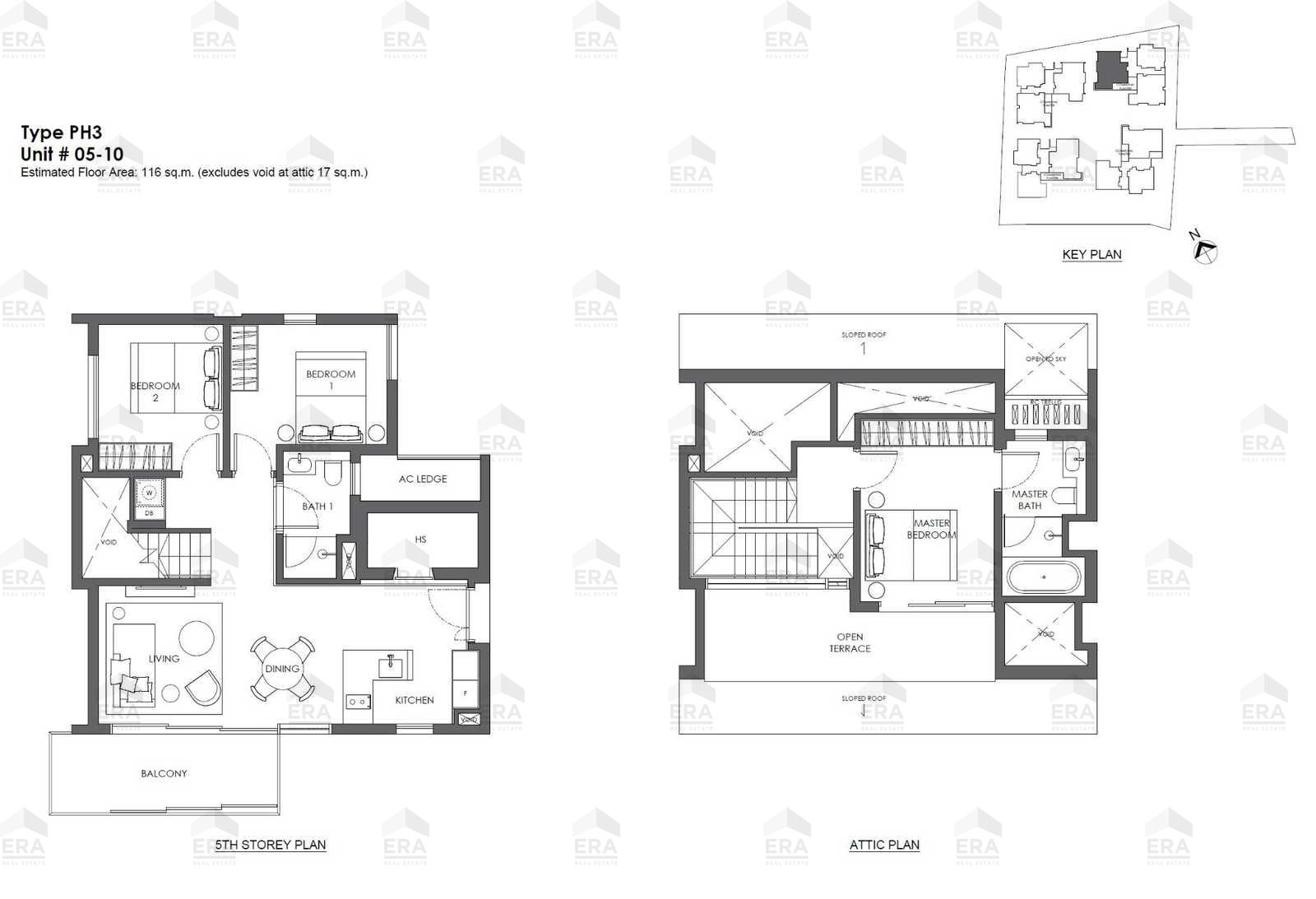 PH3 · 1,432 sqft floor plan