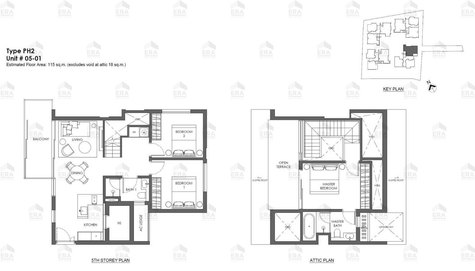 PH2 · 1,431 sqft floor plan