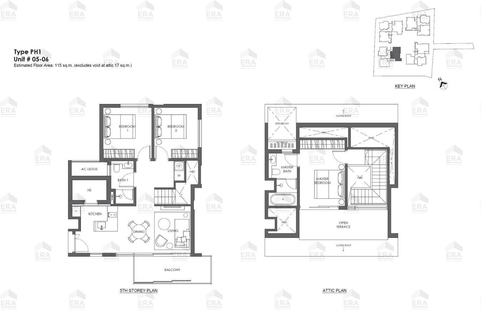PH1 · 1,421 sqft floor plan