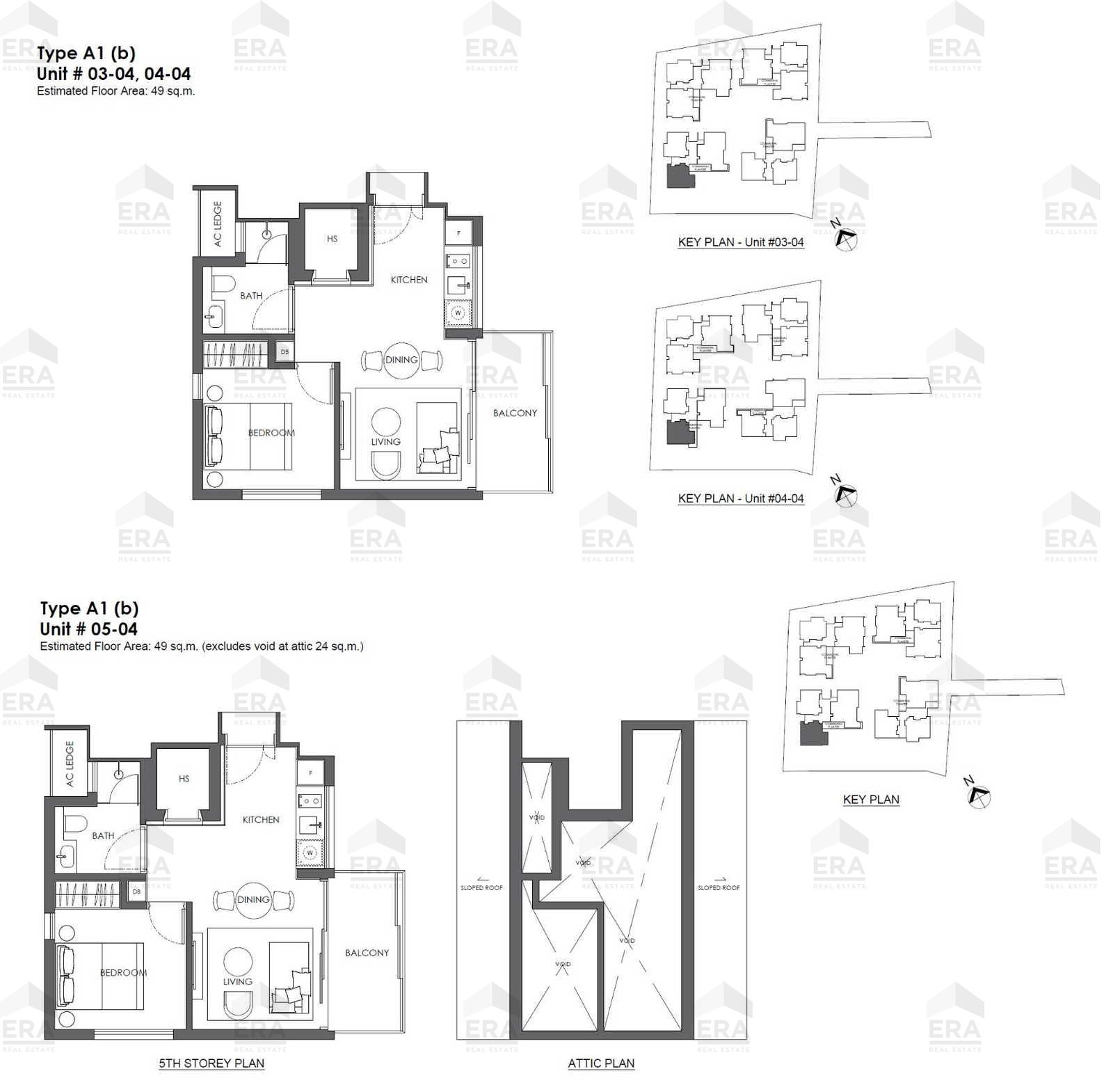 A1b · 785 sqft floor plan