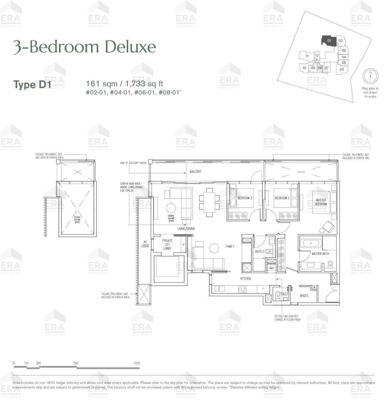 D1 · 1,733 sqft floor plan