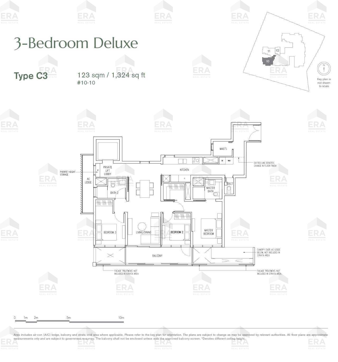 C3 · 1,324 sqft floor plan
