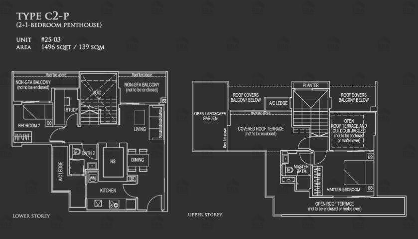 C2-P · 1,496 sqft floor plan