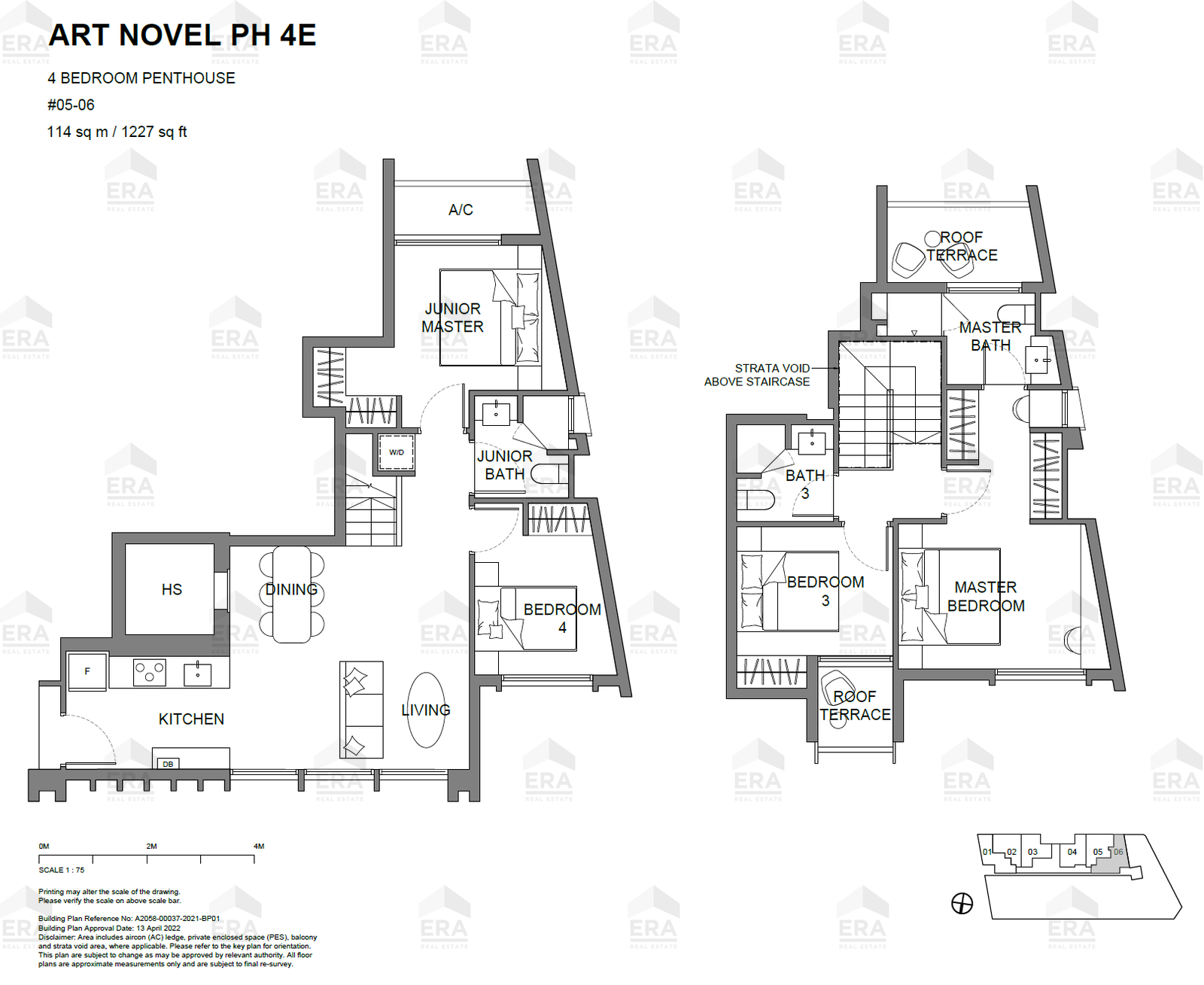ART NOVEL PH4E · 1,227 sqft floor plan