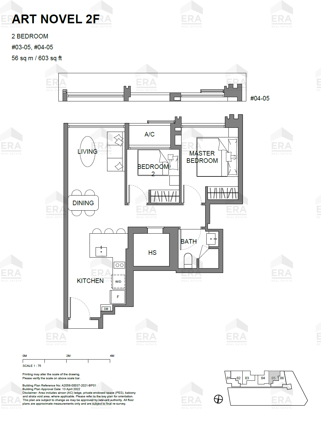 ART NOVEL 2F · 603 sqft floor plan