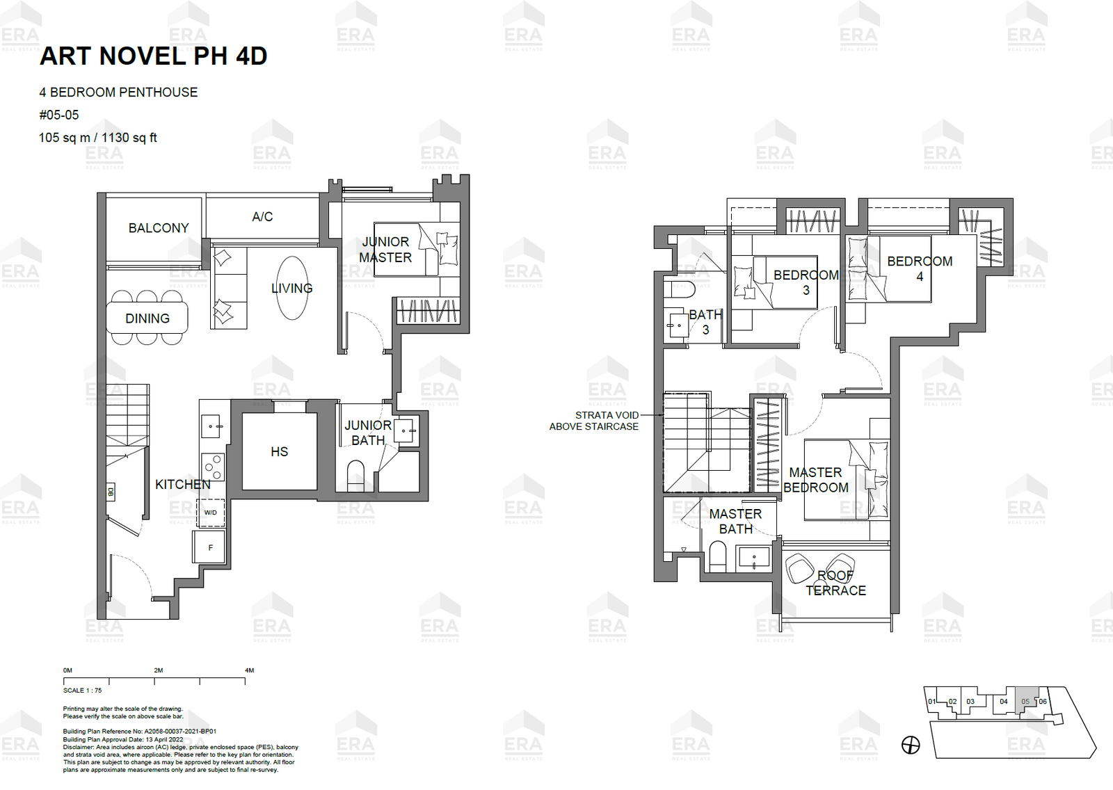 ART NOVEL PH4D · 1,130 sqft floor plan
