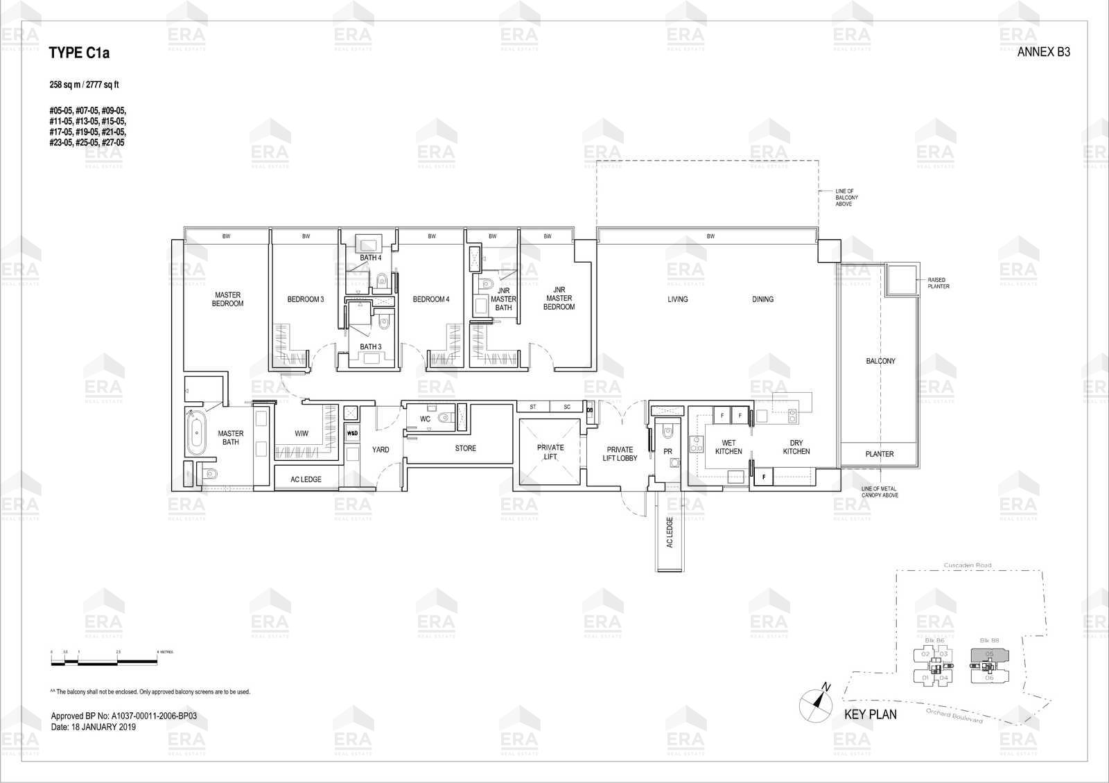 C1a · 2,777 sqft floor plan