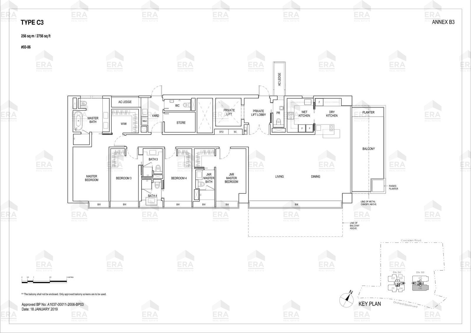 C3 · 2,756 sqft floor plan