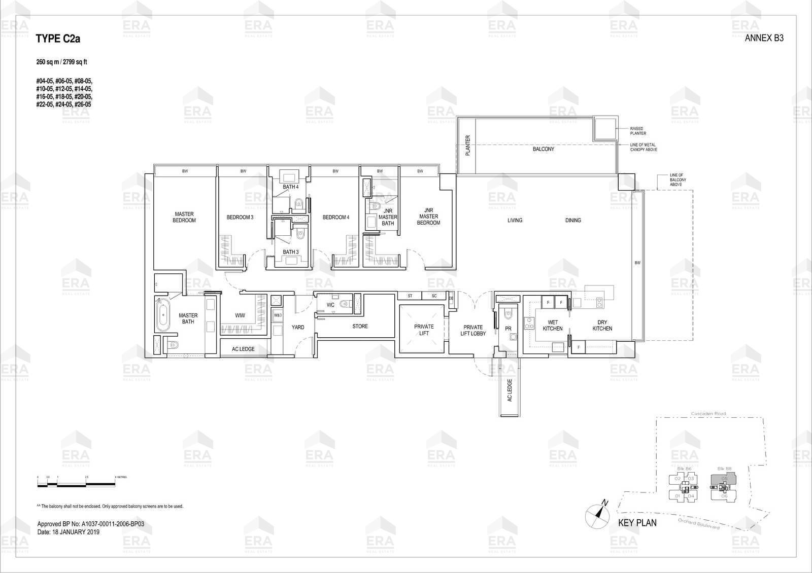 C2a · 2,799 sqft floor plan