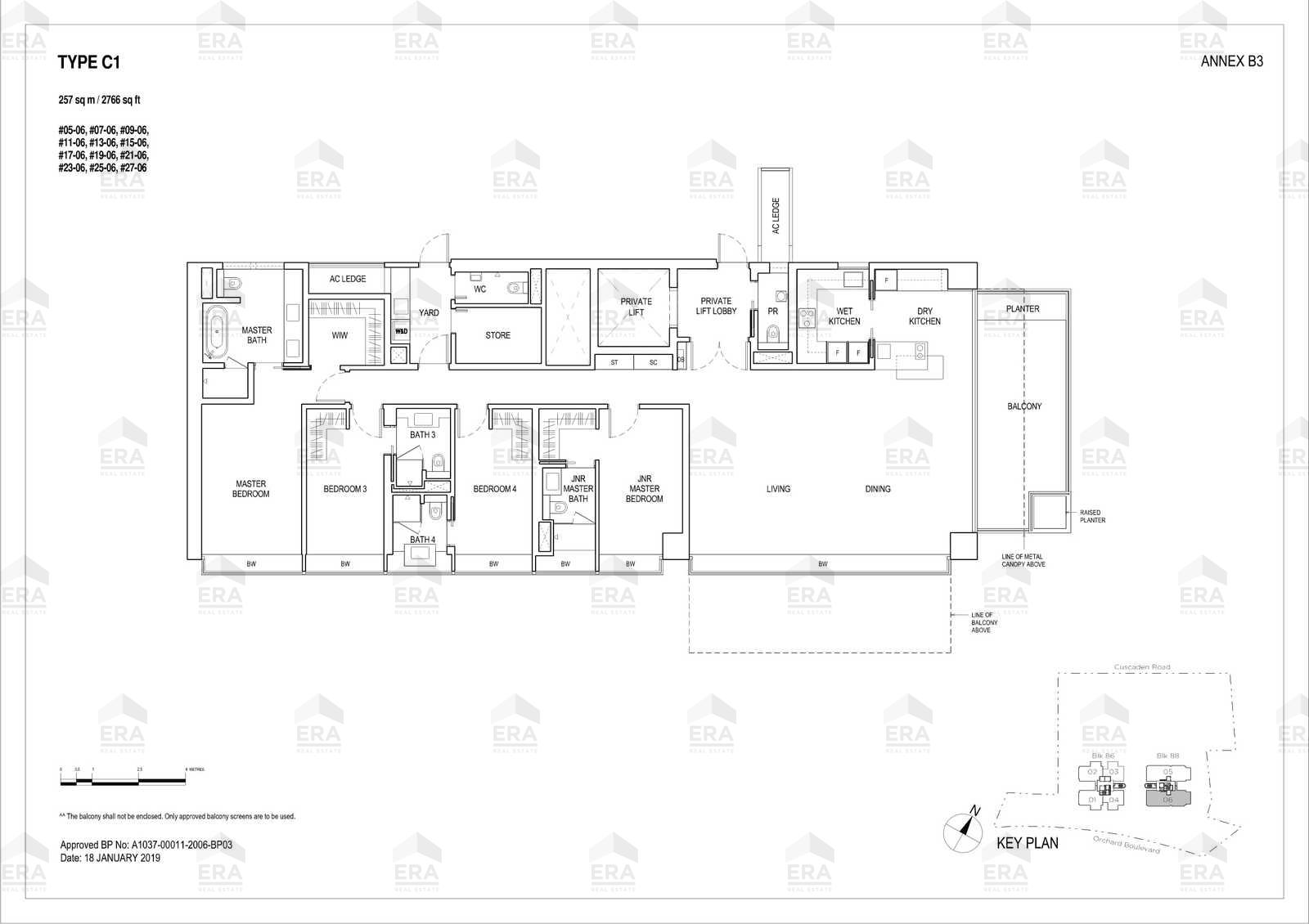 C1 · 2,766 sqft floor plan