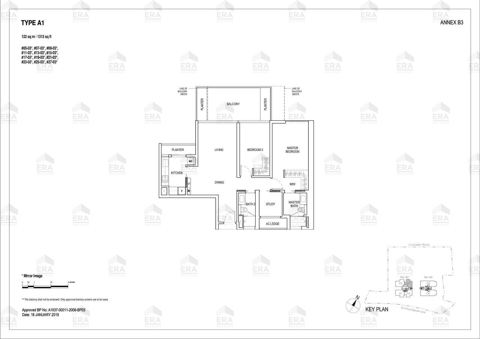 A1(1) · 1,313 sqft floor plan