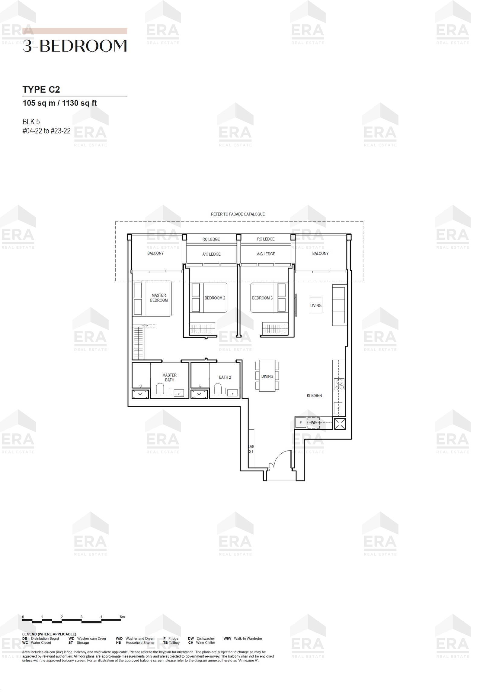 C2 · 1,130 sqft floor plan