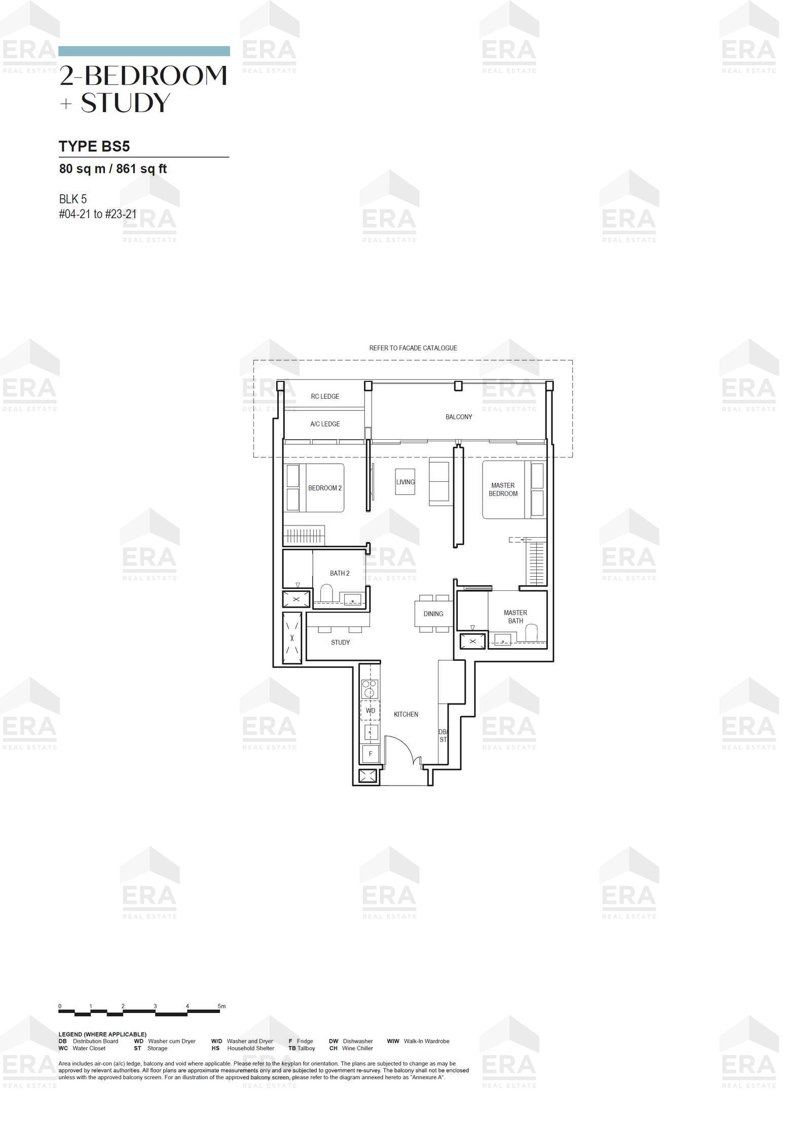 BS5 · 861 sqft floor plan