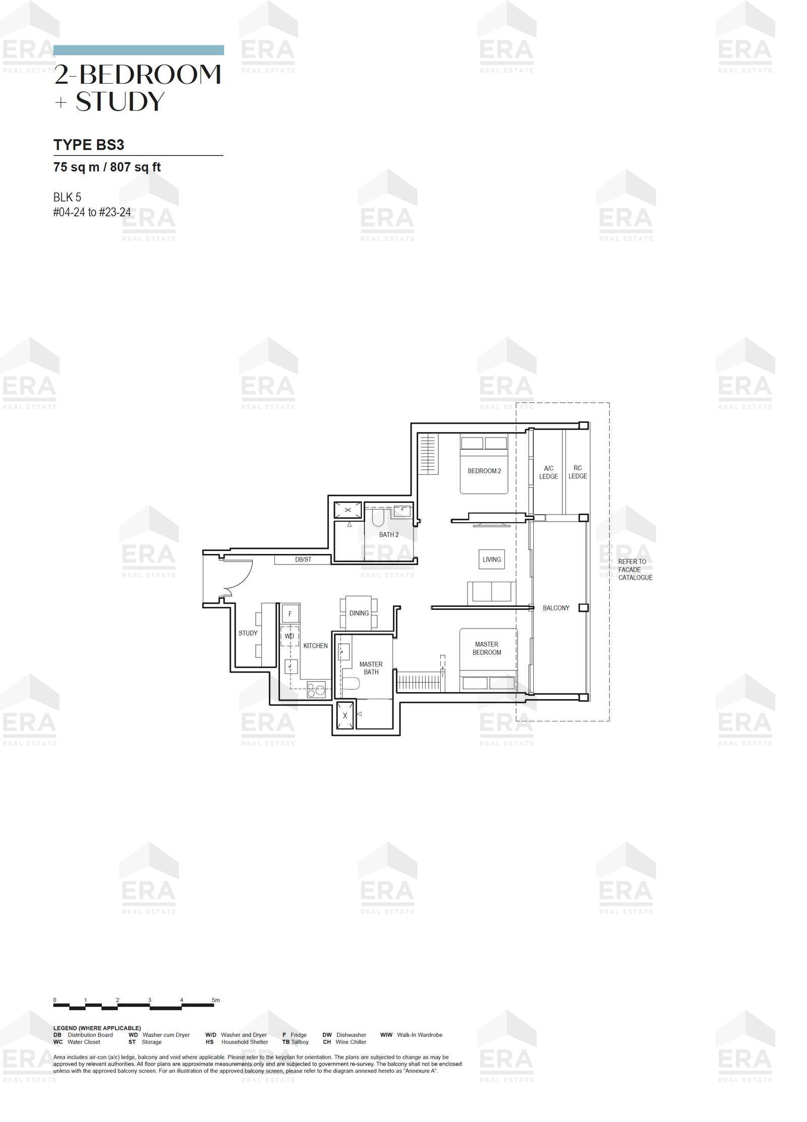 BS3 · 807 sqft floor plan