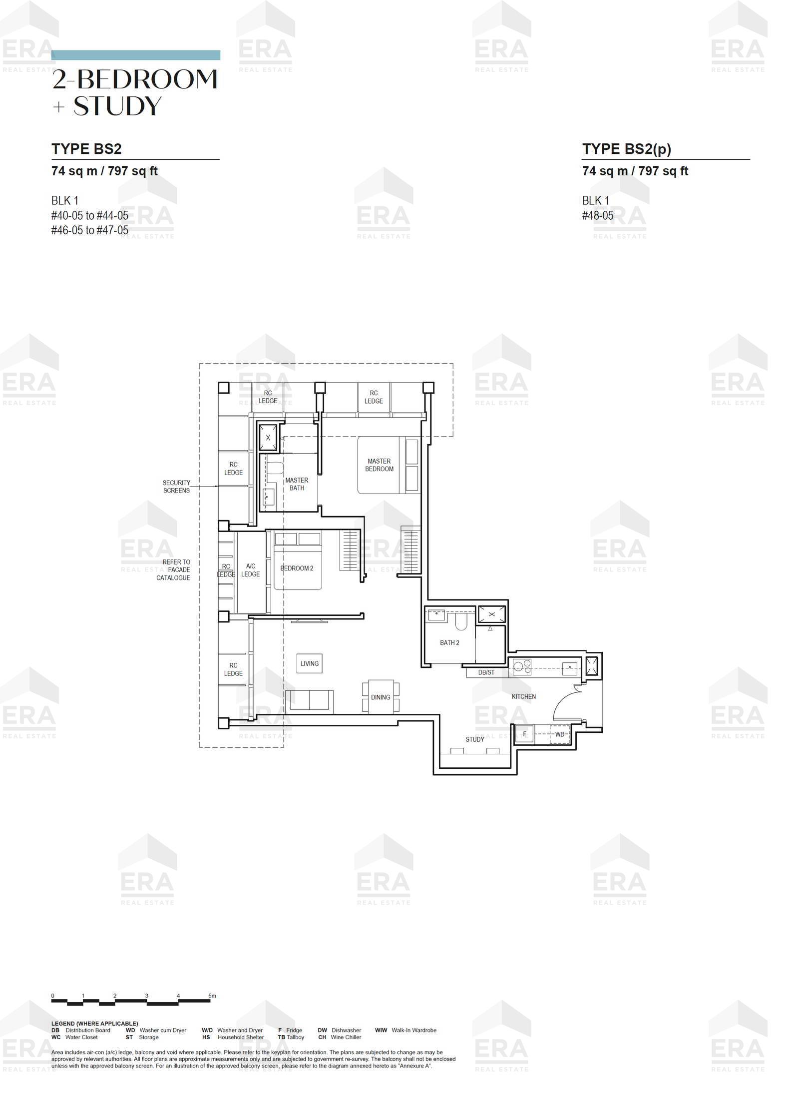 BS2(p) · 797 sqft floor plan